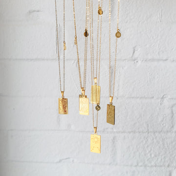 Square Zodiac Necklaces