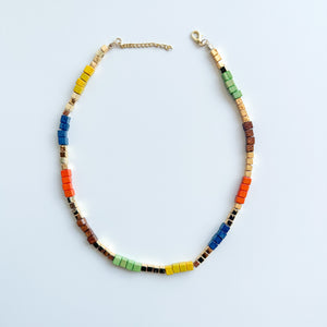 Wood bead necklace