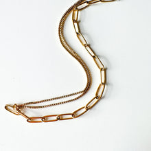 Load image into Gallery viewer, Half &amp; Half Chain Necklace
